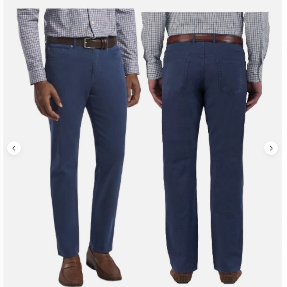 Peter Millar Crown Vintage Canvas 5 Pocket Mens Pant Navy Size 34 x 33